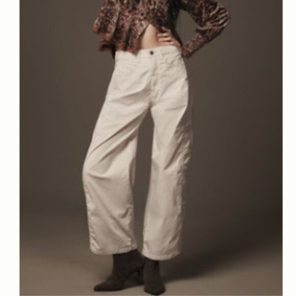 Pilcro Pants - Pilcro - The kenna Mid-rise Heritage barrel pants